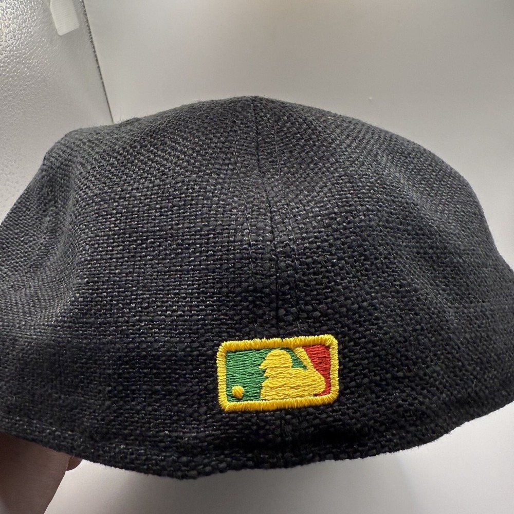 New Era 59Fifty‎ Chicago Cubs Black Hemp Fitted Hat Size 7 1/2 - Picture 3 of 5